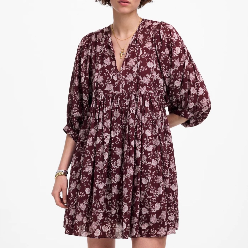NWT Madewell Floral V-Neck Dress